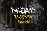 Breaking Noise - Graffiti Font, a Handwritten Font by BeadyLab (Thumbnail 7 of 7)