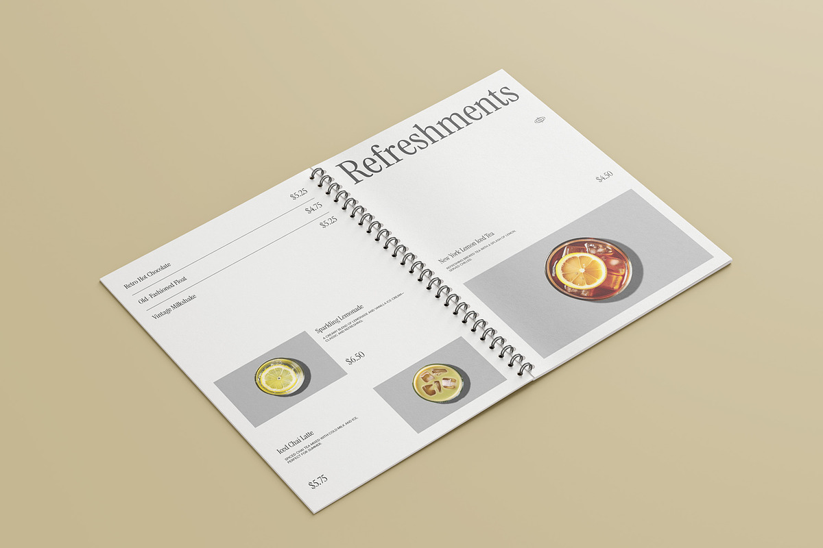 Nostalgic Menu Book - Menew, a Brochure Template by fakhroo (Photo 12 of 18)