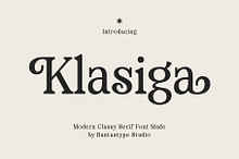 Klasiga Modern Classy Serif Font