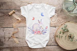 Baby Onsie, Infant Bodysuit Mockup