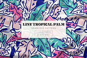 Tropical Hand Drawn, Palm Prints, a Pattern Graphic by ASTUDIO (Thumbnail 1 of 7)