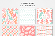 Summer Digital Paper, Ocean Theme, a Pattern Graphic by Paper Starr Studio (Thumbnail 2 of 3)