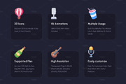Entertainment Animated Icons, an Icon by Vectors Market (Thumbnail 3 of 7)