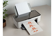 Minimalist Printer Paper Mockup, a Product Mockup by TatiMockup (Thumbnail 5 of 5)