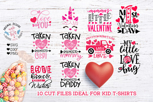 Valentine's Day Kids Baby Cut Files