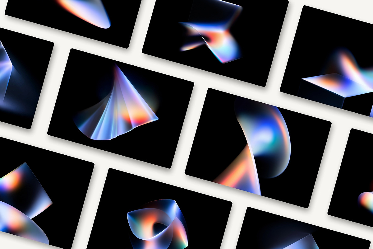 Luminous Geometry Wallpapers, a Wallpaper Graphic by HipFonts (Photo 6 of 11)