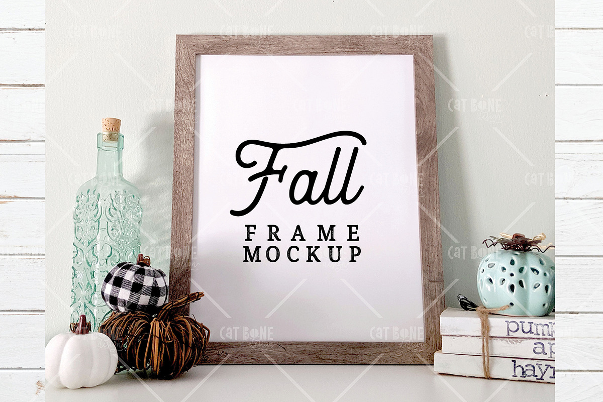 Fall Frame Mockup 6, a Household Mockup by CatBoneDesign (Photo 1 of 3)