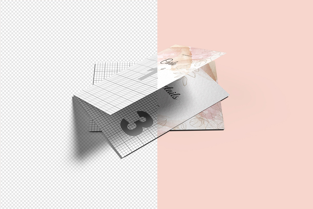 Invitation & Greeting Card Mockup, an Advertising Mockup by Illusiongraphic (Photo 15 of 27)