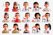Indonesian Independence Characters, a Characters & Person 3D Model by Eklip Studio (Thumbnail 3 of 3)