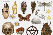 Witchcraft clipart Green witch plant, a Texture Illustration by Belusuab (Thumbnail 2 of 15)