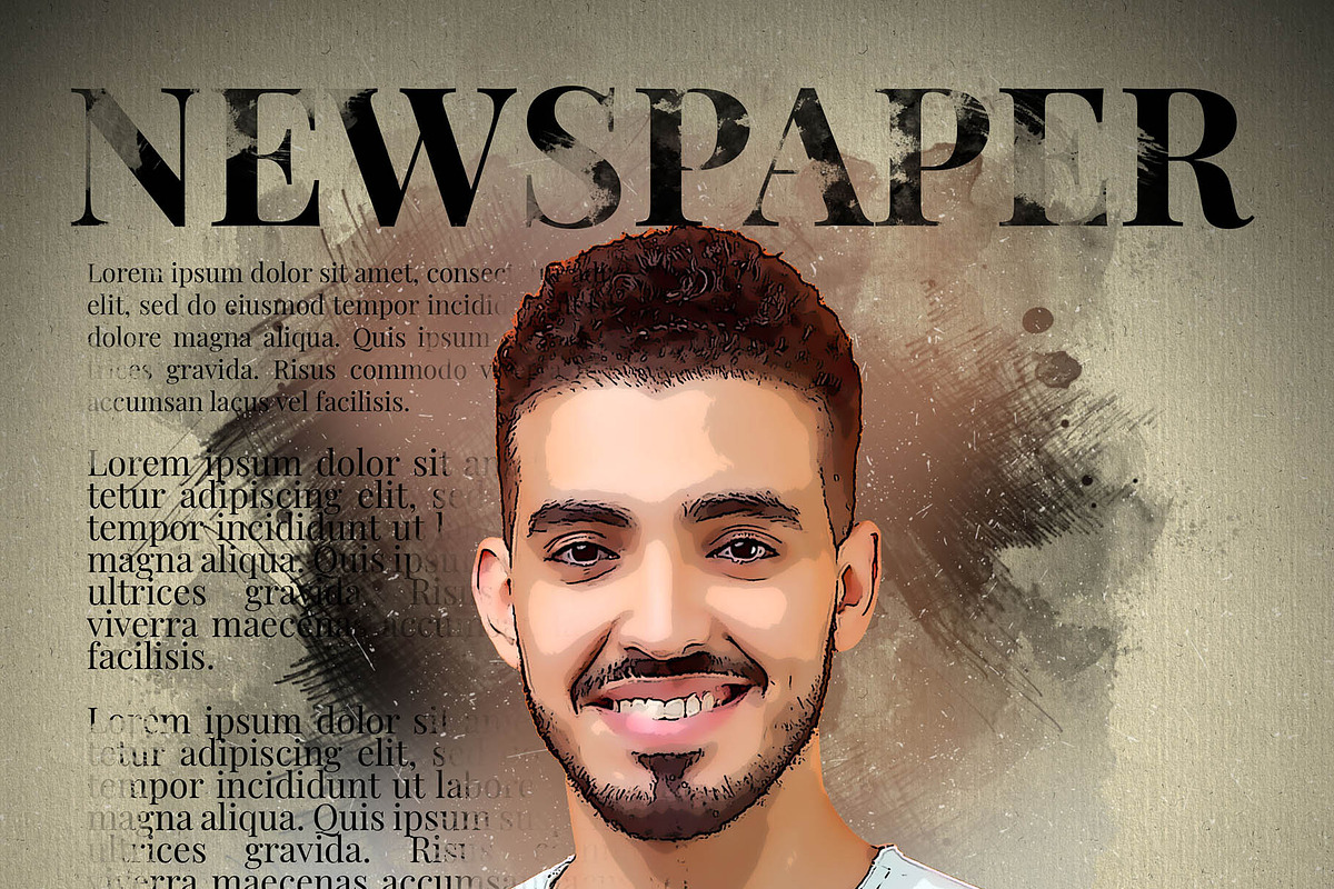 News Paper Mixed Media Art Effect, an Action Add-On by MRI STUDIO (Photo 26 of 43)