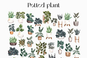 Potted Plant Pattern. Green home., a Pattern Graphic by ma_i_vi (Thumbnail 13 of 13)