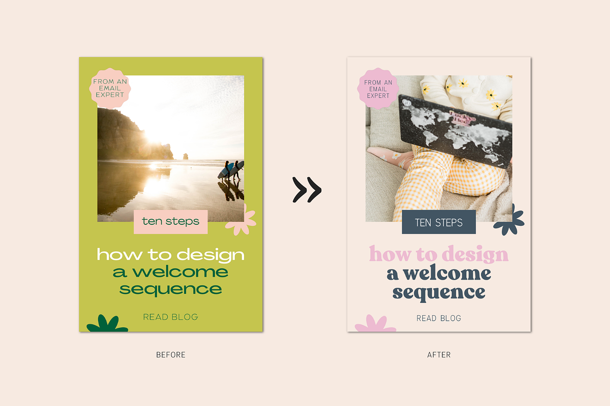 50 Retro Pinterest Templates, a Social Media Template by Lucky Bee Creative Studio (Photo 4 of 9)