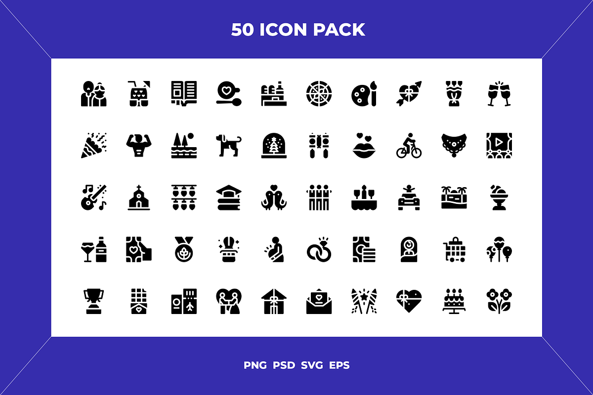 Happiness icons, an Outline Icon by Wencory (Photo 1 of 2)