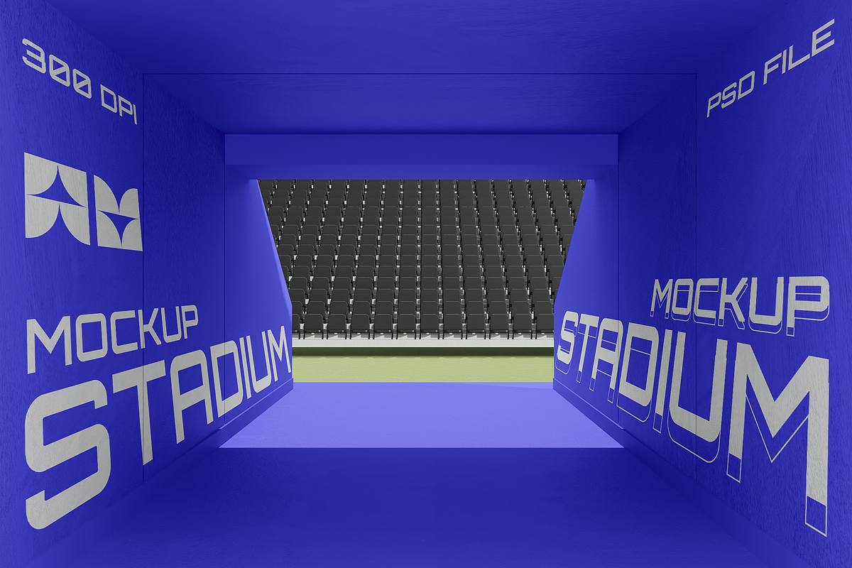 Stadium Tunnel Mockup, an Advertising Mockup by Unerispace (Photo 4 of 4)