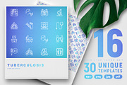 Tuberculosis Icons Set | 30 Template, an Outline Icon by Alex Blogoodf (Thumbnail 1 of 10)