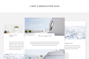 Light E-newsletter Pack