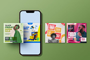 4 social media post designs, a Social Media Template by graphic bakers (Thumbnail 3 of 3)
