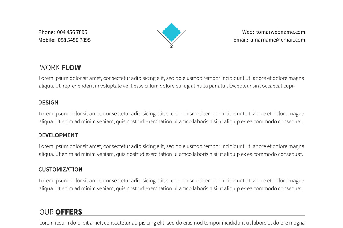 Project Proposal Template, a Brochure Template by DesignGhar (Photo 8 of 13)