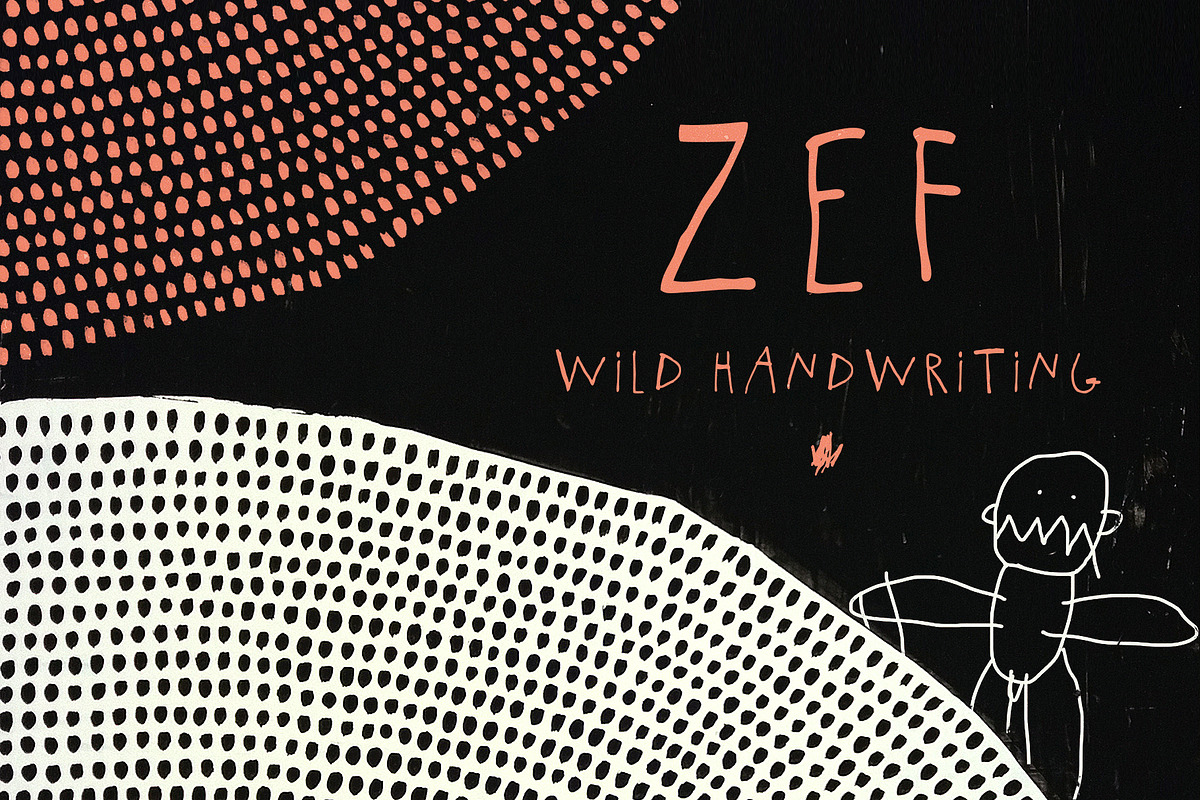 Handwritten careless font.