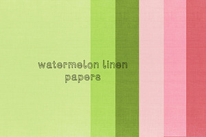 Watermelon Linen Papers