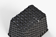 Wicker Basket Ikea Knarra 2 Black, an Object 3D Model by Markelos (Thumbnail 5 of 10)