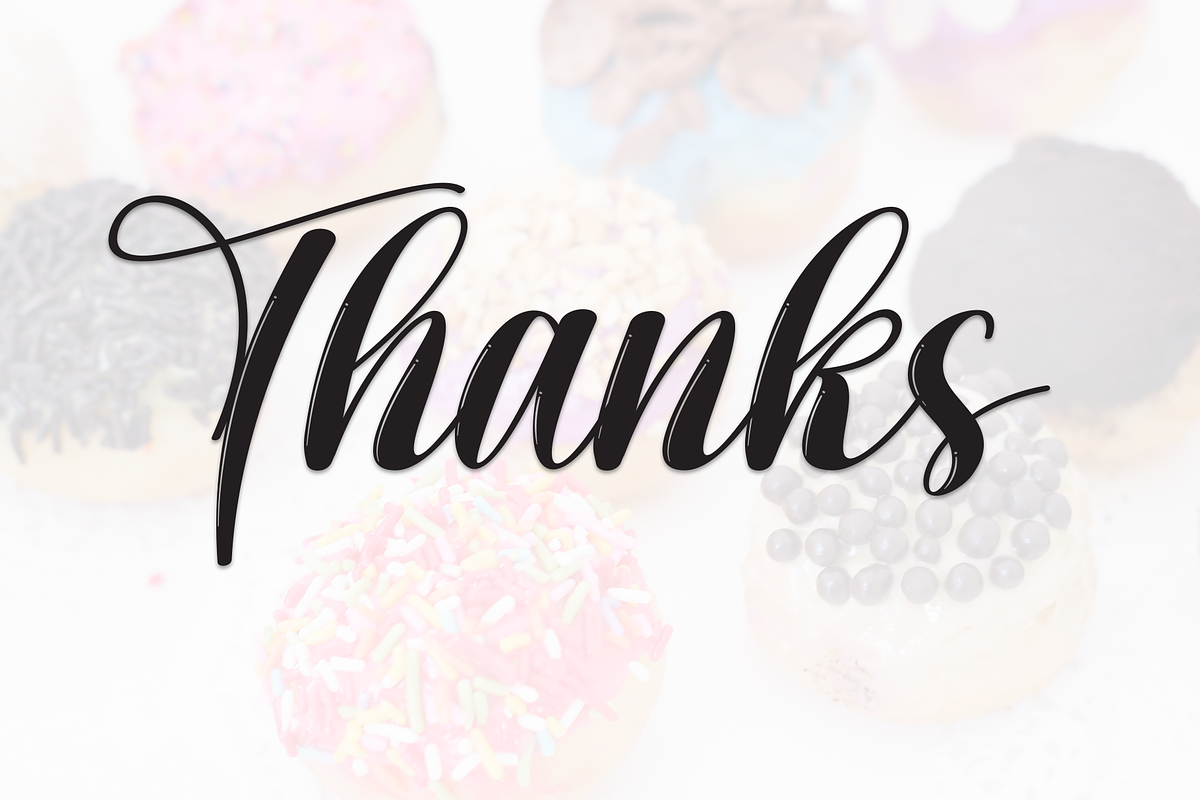 Cupcake Donuts | Script Font, a Handwritten Font by Scratchones (Photo 9 of 9)