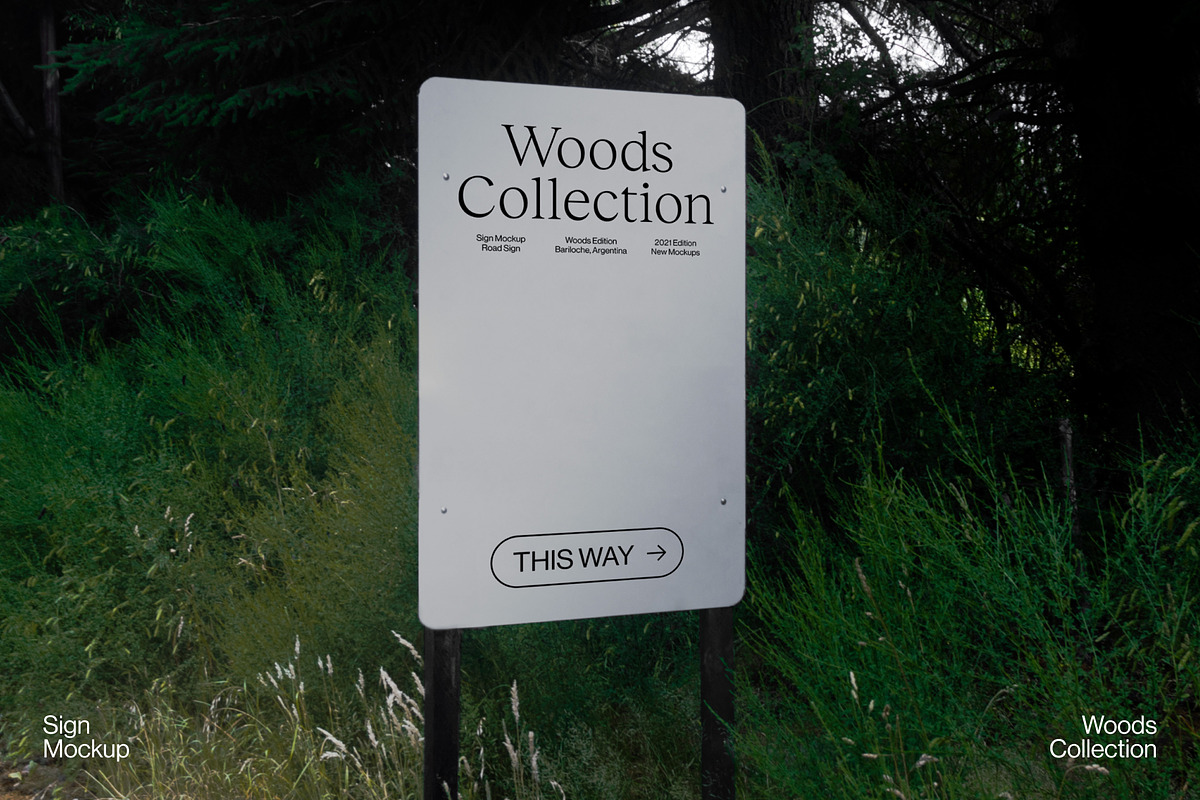 Woods Collection Sign Mockup 2, a Product Mockup by By Beyond (Photo 2 of 4)