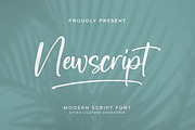 Newscript, a Script Font by Integritype Studio (Thumbnail 1 of 14)