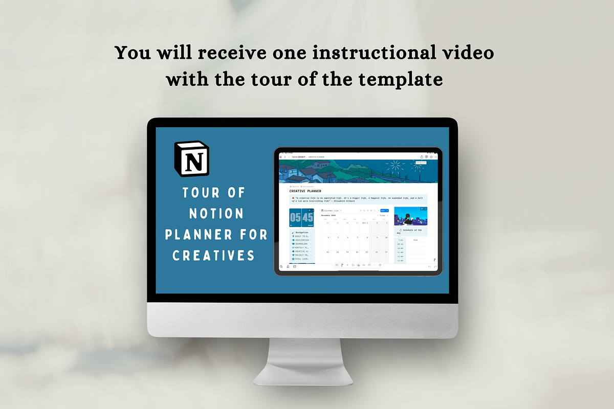 Notion artist planner, a Design Template by Petite Zakka Boutique (Photo 10 of 12)