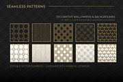 Art Deco Seamless Patterns Vol 1, a Pattern Graphic by Wingsart Studio (Thumbnail 3 of 4)