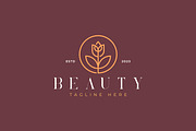 Beauty Flower Premium Concept Logo, a Branding & Logo Template by Signatoro (Thumbnail 1 of 2)