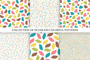 Colorful seamless textile patterns, a Pattern Graphic by ExpressShop