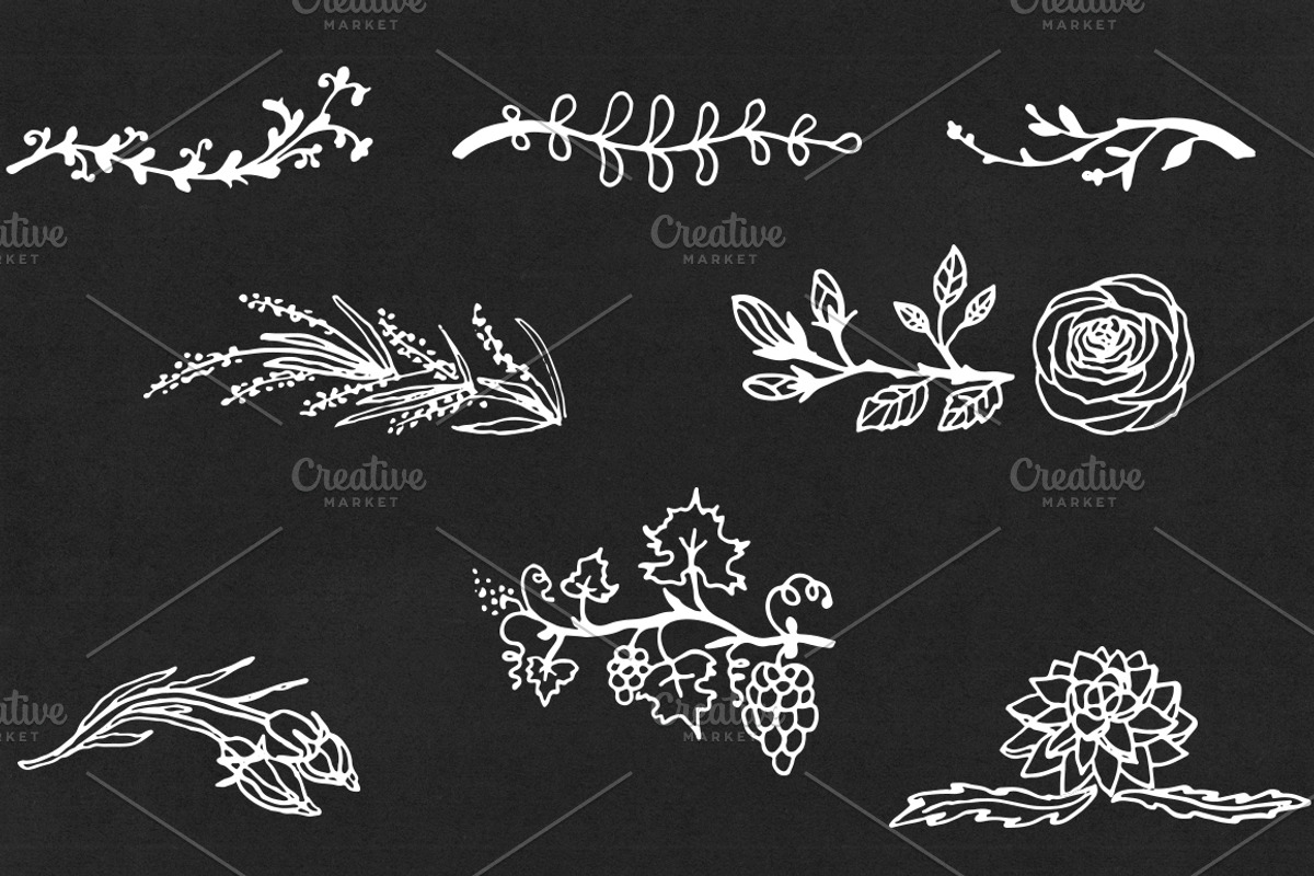Set of vector patterned brushes, a Brush Add-On by Elena Terzi (Photo 5 of 5)