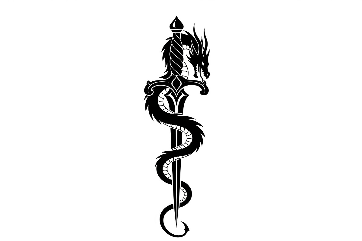 Dragon Sword Bundle, an Illustration by Designs_River (Photo 7 of 31)