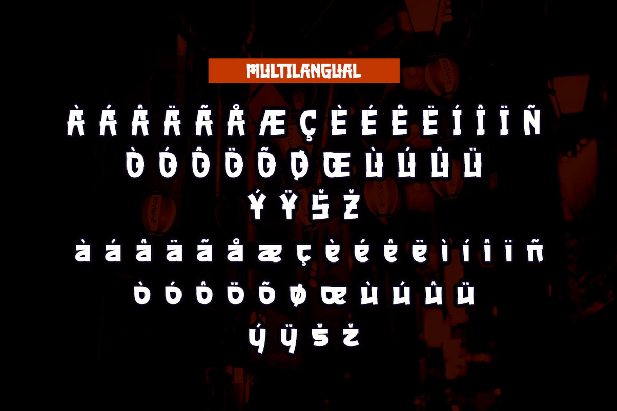 AKUMARU - Japanese style font, a Font by twinstd (Photo 9 of 10)
