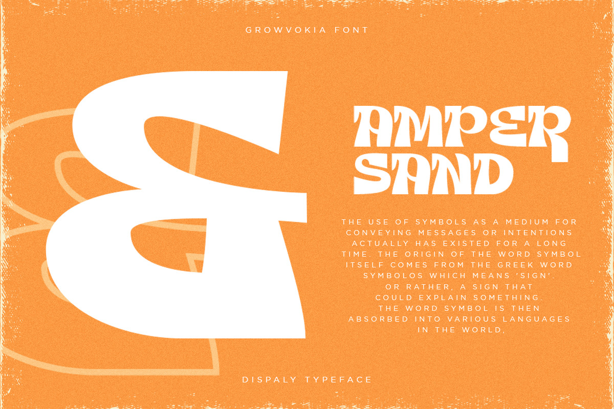 GROWVOKIA | Groovy Display, a Serif Font by Pentagonistudio (Photo 3 of 10)