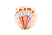 Art Brushes, Books, and School Time, an Object Graphic by Gfx_Store (Thumbnail 4 of 13)