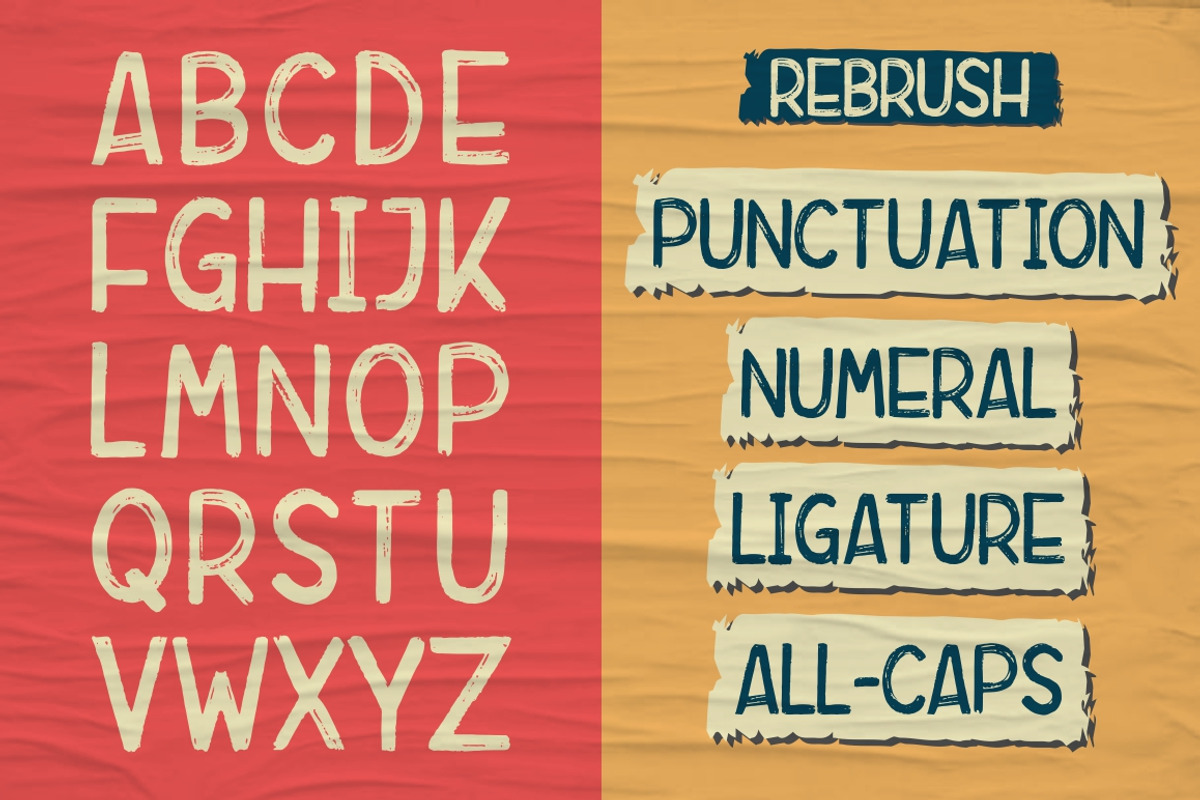 Rebrush Typeface preview 5