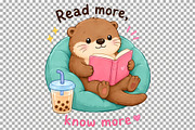 Animals Back to School Clipart PNG, an Animal Illustration by SugarCloudStudioArt (Thumbnail 7 of 7)
