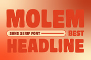Molem – Bold Retro Display Sans Seri, a Sans Serif Font by kangfont Studio (Thumbnail 2 of 9)