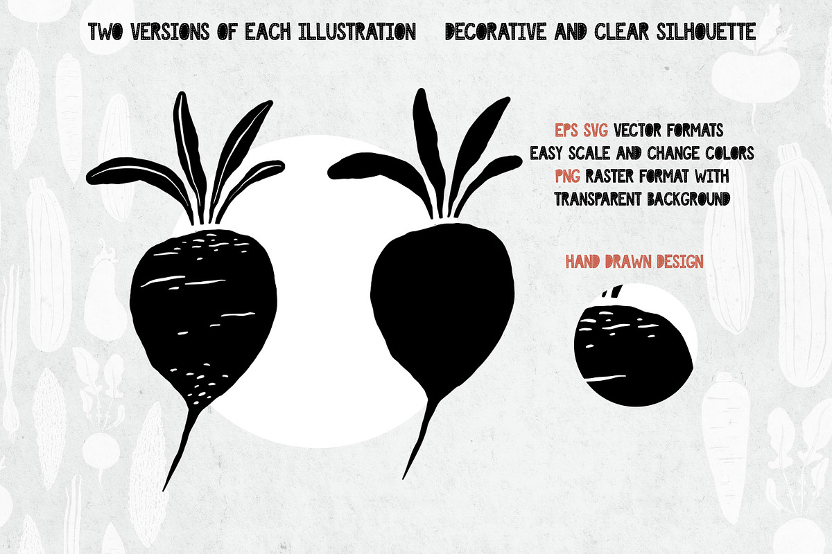 90 Linocut Vegetables Silhouettes, a Graphic by PicByKate (Photo 4 of 7)