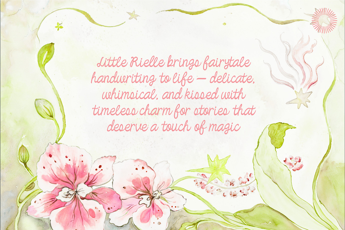 Little Rielle| Fairytale Handwritten, a Handwritten Font by Setara Langit CreativeStd (Photo 9 of 12)