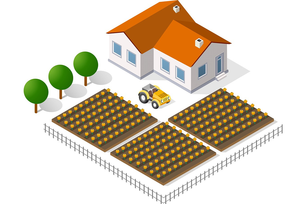 Houses and gardens, a Work Illustration by AlexZeL (Photo 1 of 3)