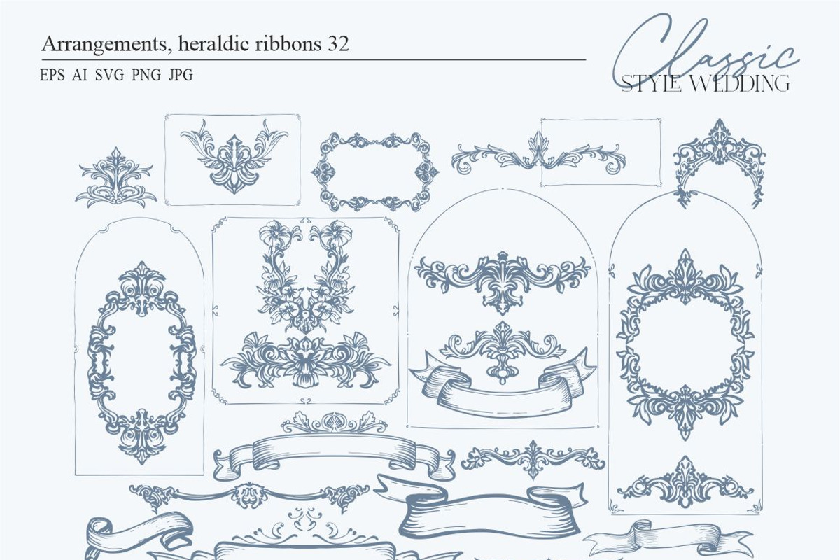 Classic Style Wedding, an Object Graphic by Collection by VY (Photo 7 of 15)