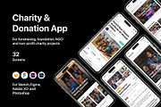 Charity & Donation App, an UI Kit Template by flr.24 (Thumbnail 1 of 2)