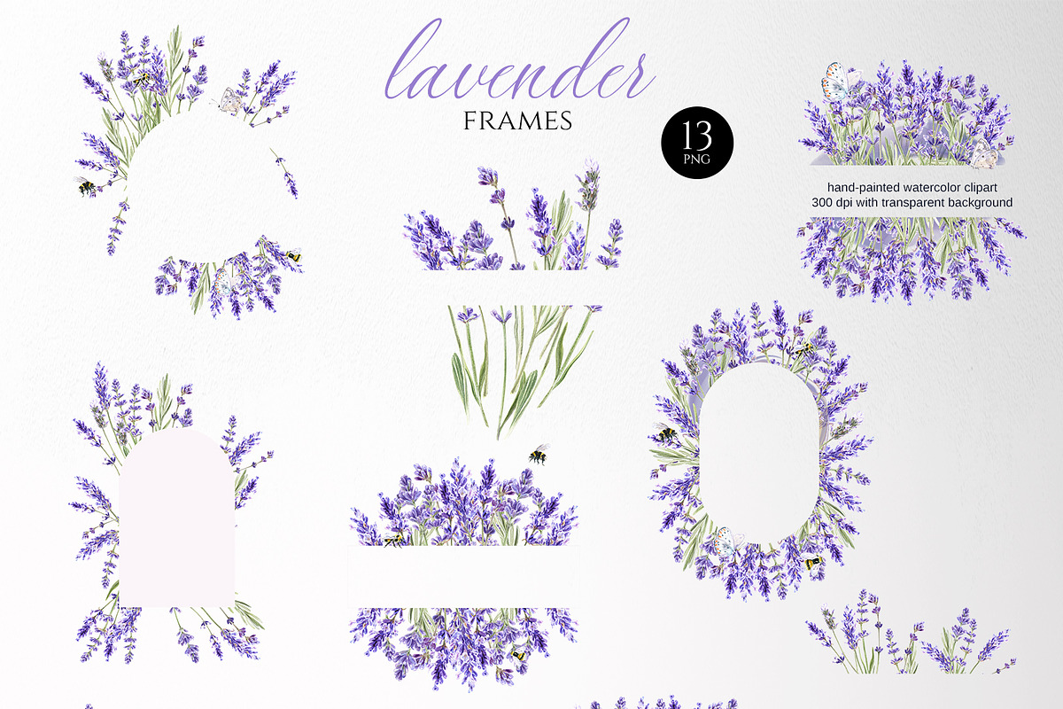 Lavender story | Watercolor set, a Texture Illustration by Elena Dorosh (Photo 3 of 12)