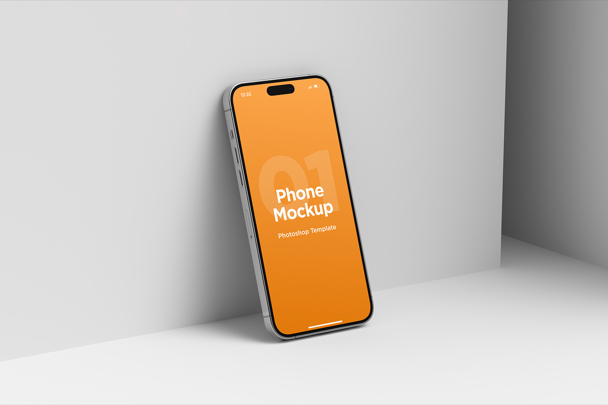 The Wall - iPhone 14 Pro Max Mockups, an iPhone Mockup by DreamVisuals (Photo 3 of 4)