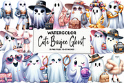 Cute Boujee Ghost Sublimation, an Illustration by DreamArtGraphic (Thumbnail 1 of 5)