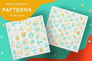 Organic Products Patterns Collection, a Pattern Graphic by Alex Blogoodf
